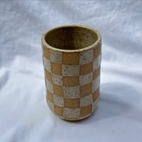 checker cup