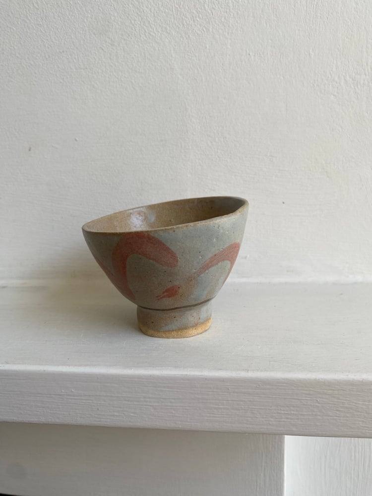Deep footed Bowl (red crest)