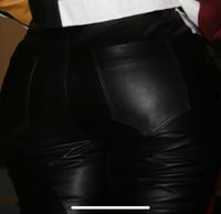 Image 2 of  “ALL GAS NO BRAKES” LEATHER PANTS 