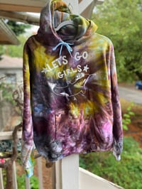Image 1 of MEDIUM Let’s Go Girls Orca Tie Dye Hoodie