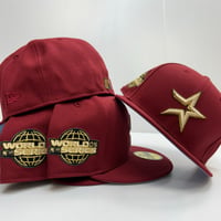 Image 3 of New Era 59Fifty Brick/Metallic Gold  Astros 