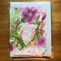 Image 3 of “rosy” handpainted card