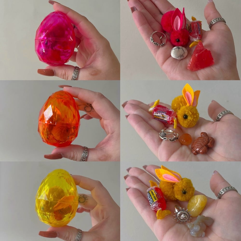 Image of crystal easter eggs