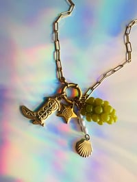 Image 6 of CHARM NECKLACE - BOOT, GRAPES 