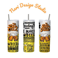 Brewed Humor Tumbler – Funny Beer Quotes