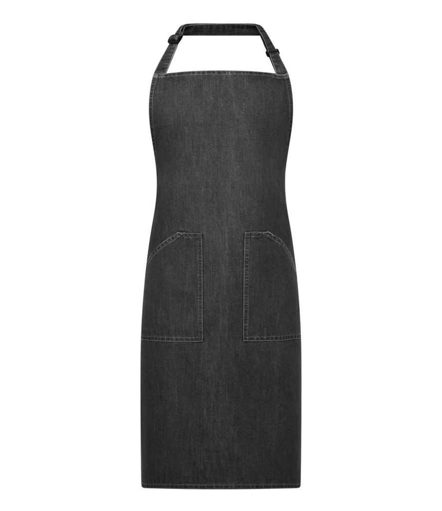 Image of Embroidered denim aprons personalised 