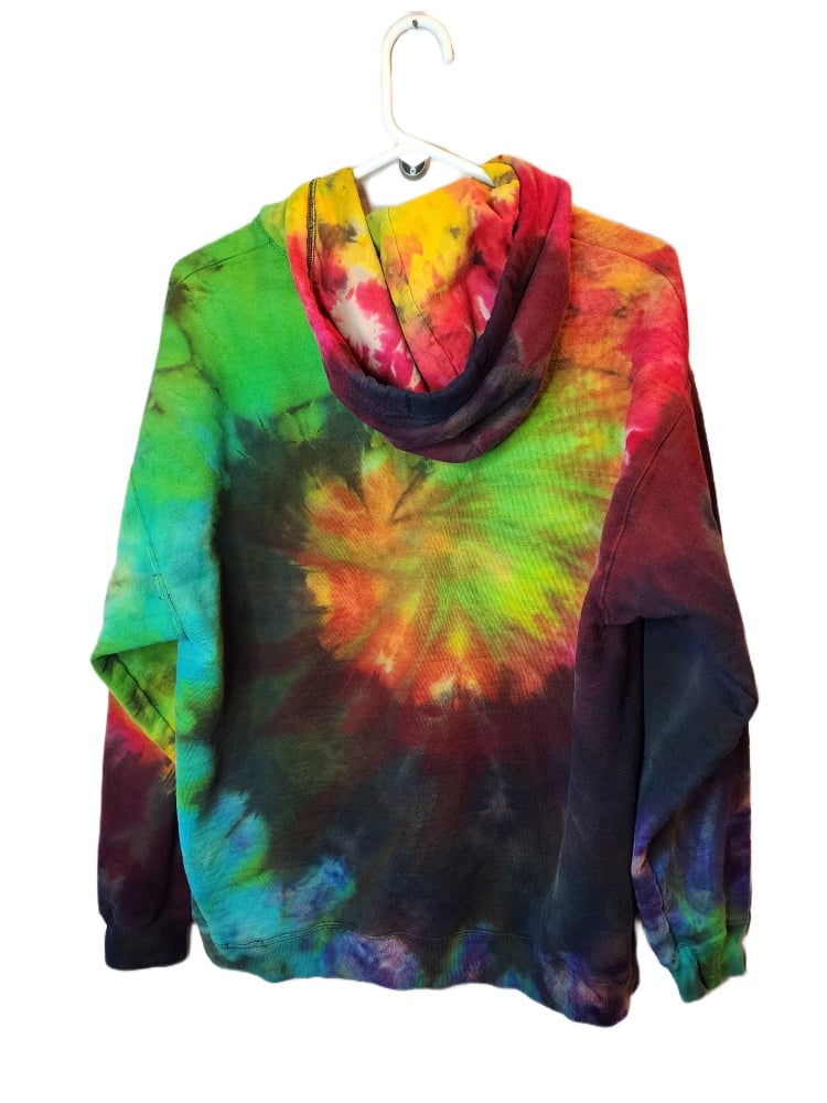 Image of Large reverse rainbow hoodie