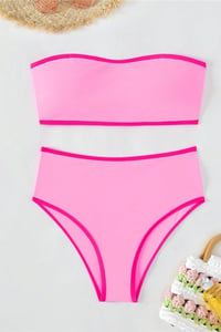Image 1 of Pretty In Pink Bandeau Set