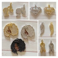 Cubic zirconia charms