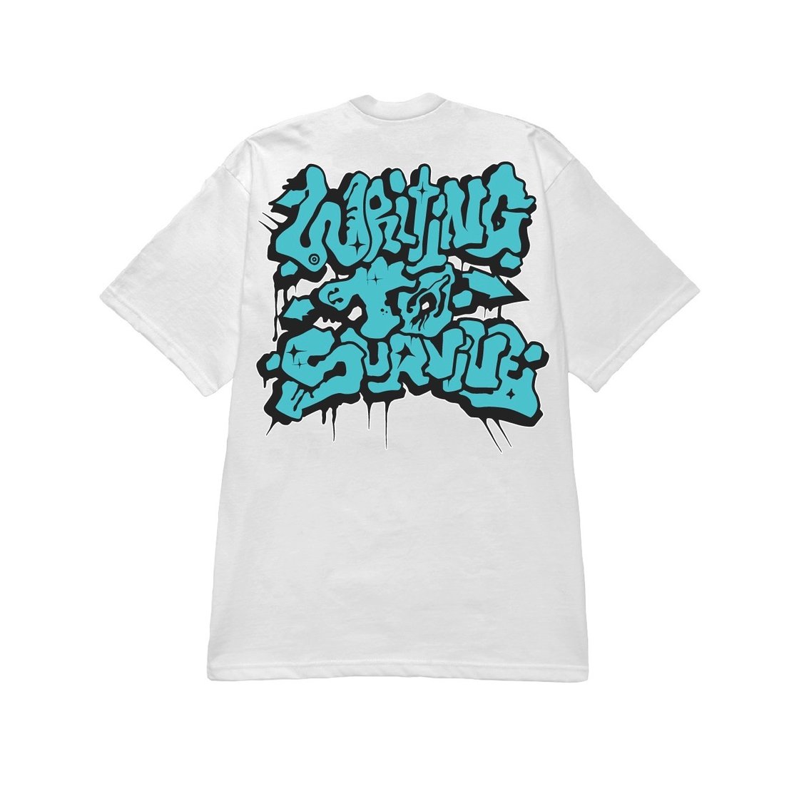 Image of WRITING TO SURVIVE (BLK/MINT WHITE TEE)