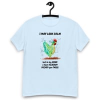 Image 4 of Unisex classic tee, Chicken Pecked Shirt | Funny Chicken Humor Graphic Tee