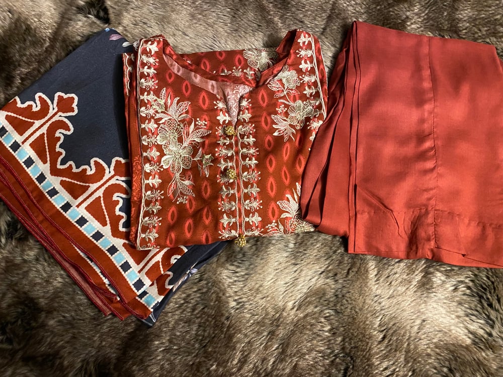 So Kamal embroidery suit