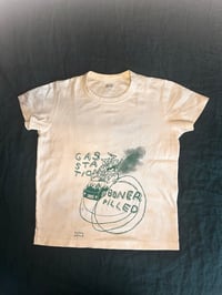 Image 3 of GAS STATION BONER PILLED WHITE/TEAL SHIRT