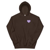 Image 7 of HOT GIRLS HAVE HEART HOODIE - PURPLE