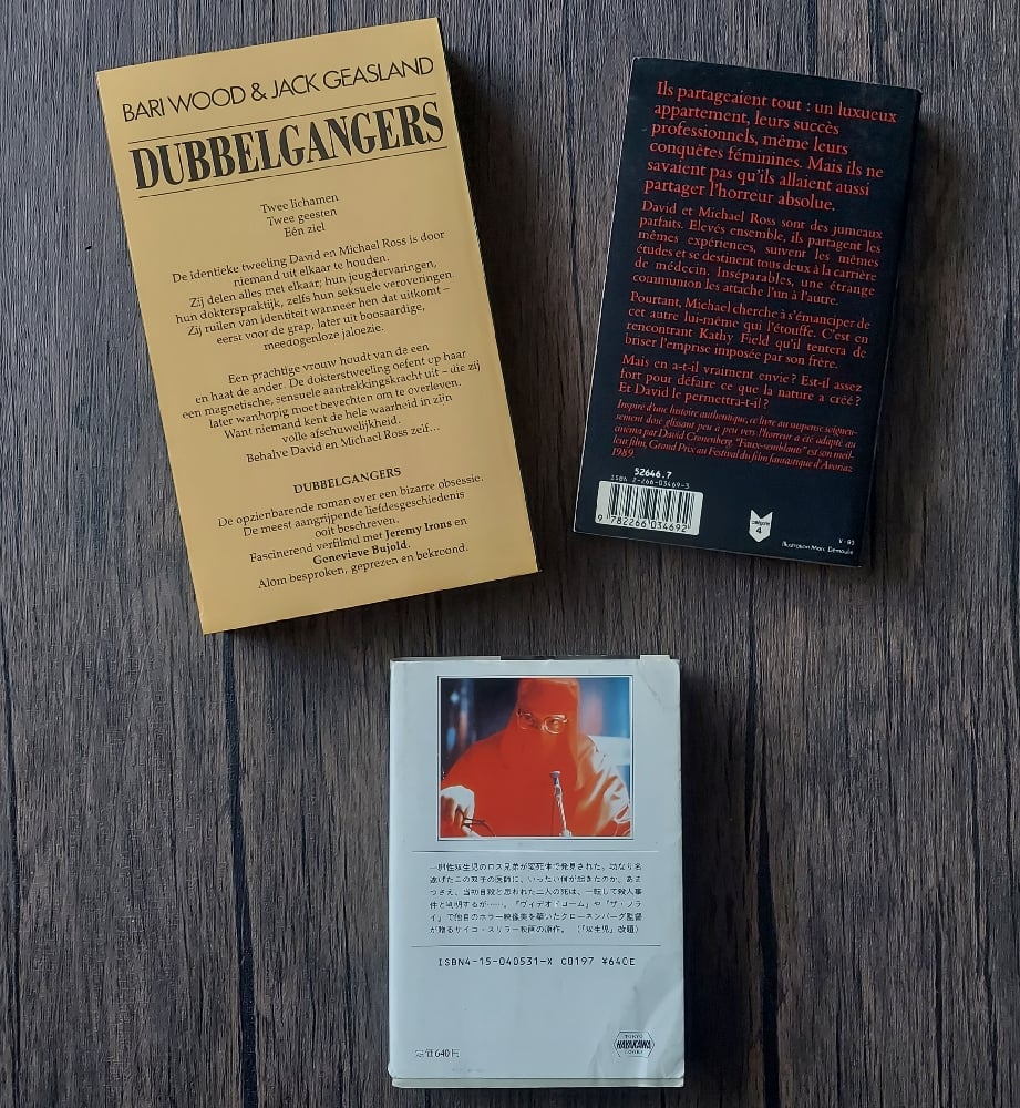 FOREIGN EDITIONS of Twins, by Bari Wood & Jack Geasland