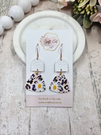 Image 2 of Daisy Leopard Earrings
