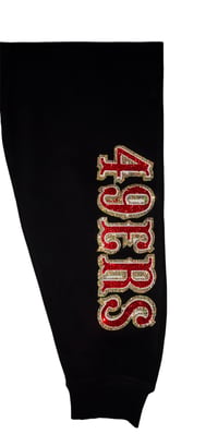 Image 2 of Blk And Red football Joggers 