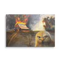 Image 4 of "The Chickening" Canvas