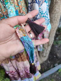 Image 5 of Patchwork Stevie top brown tassels