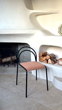 Image 5 of Paire de chaises italiennes métal noir 