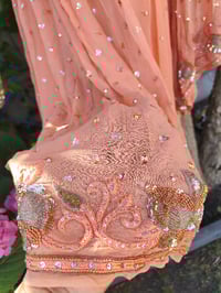 Image 6 of Mykonos Glitter wrap dress - peach 8-12