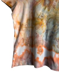 Image 7 of ♻️ UPCYCLED L Ladies Cotton Tee in Sedona Ice Dye