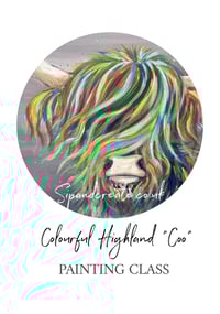 Contemporary Highland Cow Painting Workshop