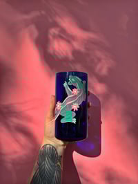 Image 1 of Pink Tiger Drinking Glass