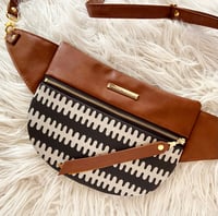 Image 2 of Black & gray crossbody