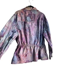 Image 2 of *IRREGULAR* S Cotton Twill Utility Jacket in Muted Watercolor Ice Dye