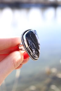 Image 3 of White Buffalo Turquoise Ring
