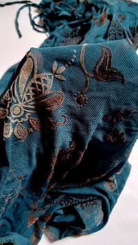 Image 4 of Boho maxi dress for photoshoot | Lorette | size S-M-L | turquoise | photo props
