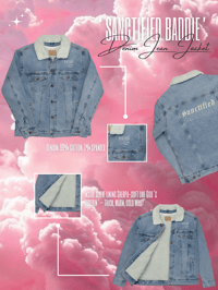 Image 5 of ‘Sanctified Baddie’ Denim Jean Jacket 