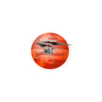 Image 3 of Linux Flies on Mars Sticker