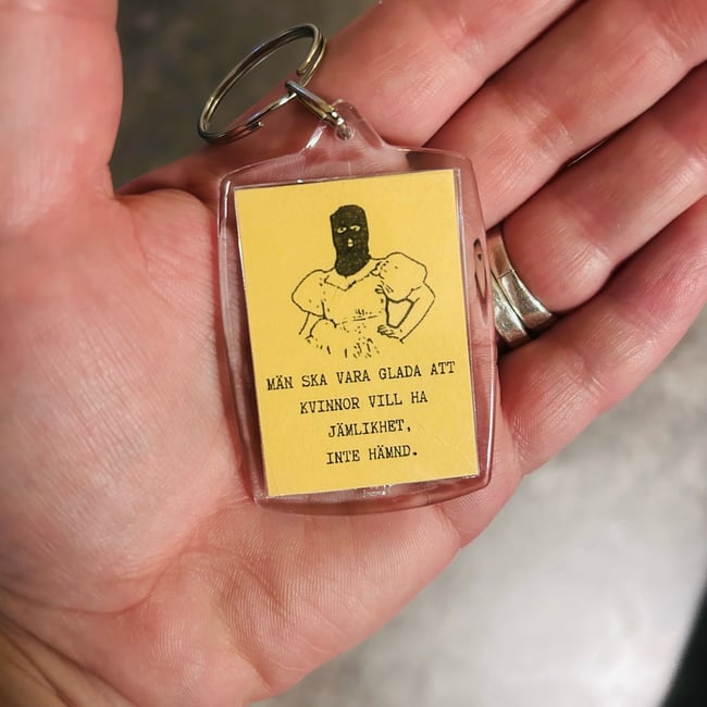 Nyckelring - Jämlikhet (gul)