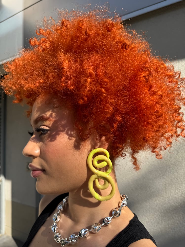 Image of sunshine double hoop