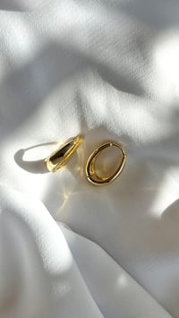 Image 1 of Everyday Gold Hoops 24k