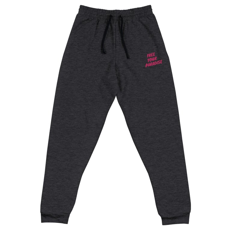 Unisex Pink Free your paradise Joggers  Image 3