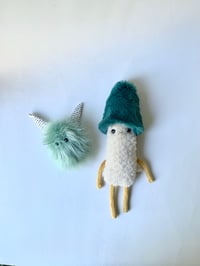 Image 1 of Fungey Town Folk and Fairyfluff finger puppet - Noki and Knomi