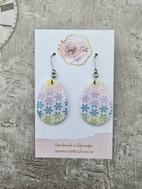 Image 1 of Daisy Easter Egg Earrings