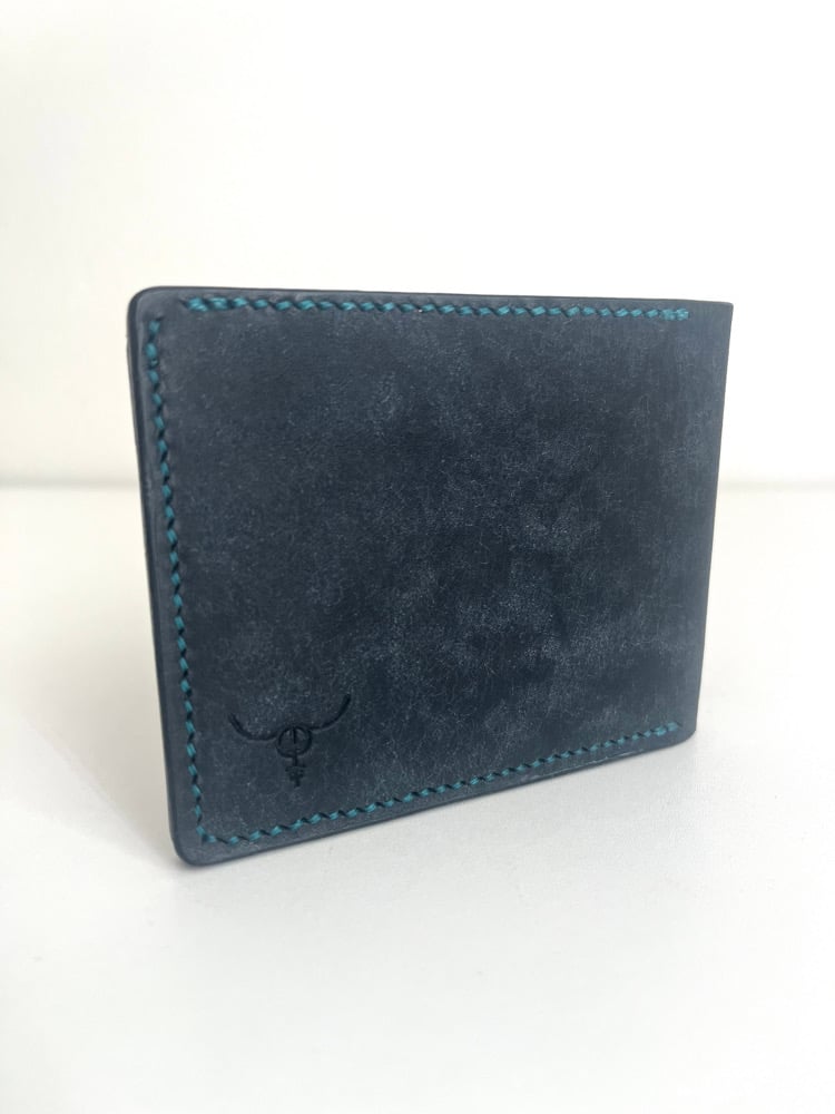 Image of Navy/Ortensia Pueblo 9-Pocket Bifold