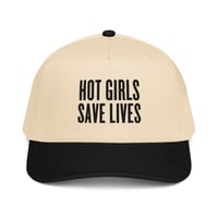 Image 1 of HOT GIRLS SAVE LIVES - THE TWO TONE BASEBALL HAT IN BLACK