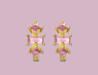 Esther Pink Huggie