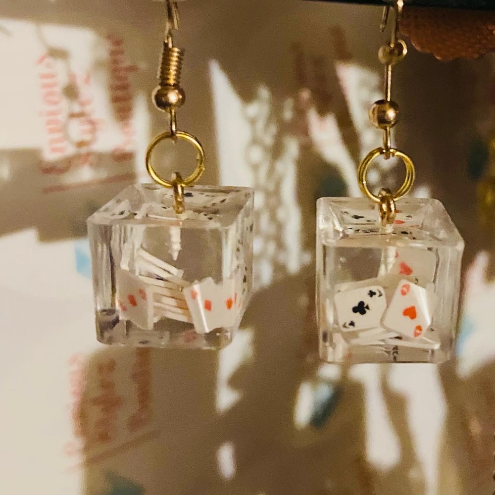 Image of Card earrings 