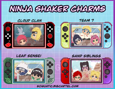 Image of Ninja JUMBO 4” Shaker Charm