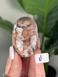 Image 10 of SANGRIA LACE AGATE PALM STONES LOT 1