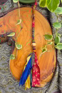 Image 2 of Dread Wrap - Rasta Rainbow