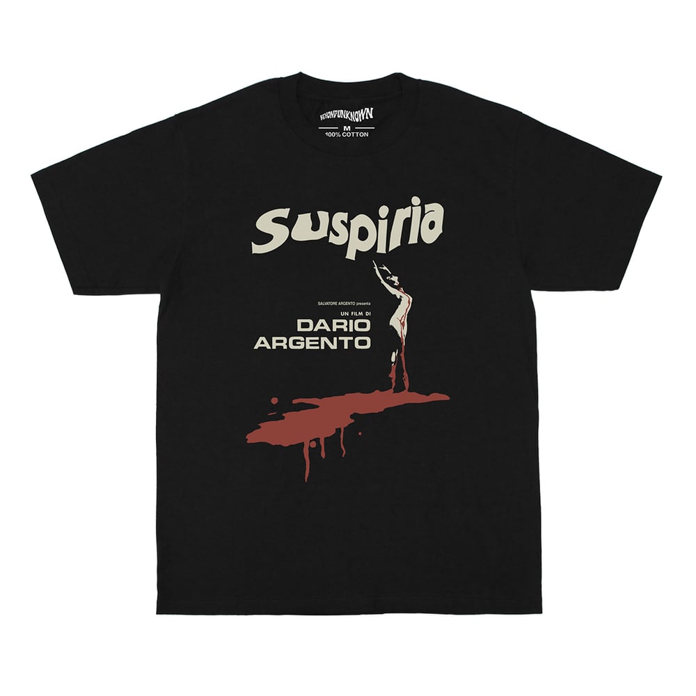 Suspiria Dario Argento Premium T-Shirt – Washed Black Unisex Horror Movie Tee for Men & Women