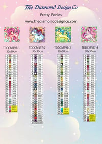 Image 4 of Pretty Ponies Mini Diamond Painting Kit by Regan Kubecek