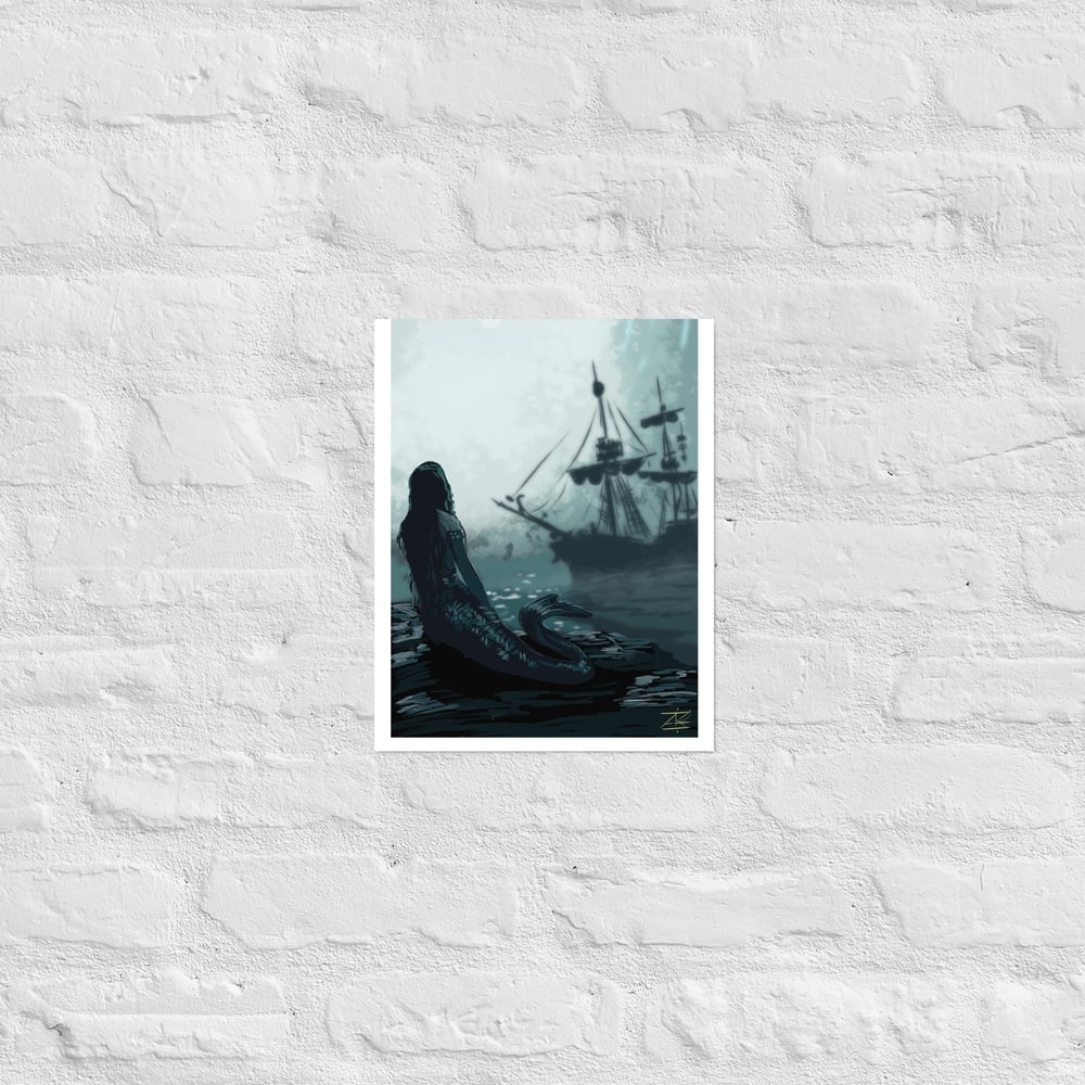Only the siren sees Poster print